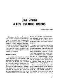 Portada:Una visita a los Estados Unidos / por Zvjezdana Ladika