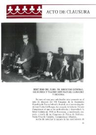 Portada:Acto de clausura. Discurso del Ilmo. Sr. Director General de Música y Teatro Don Manuel Camacho y de Ciria