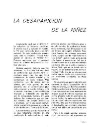 Portada:La desaparición de la niñez / [por el profesor Neil Postman, de Australia]