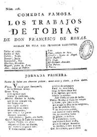 Portada:Los trabajos de Tobias / de Don Francisco de Roxas