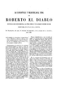 Portada:La espantosa y maravillosa vida de Roberto el Diablo, hijo del Duque de Normandía, el cual después fue llamado hombre de Dios (1683) / [edición de Adolfo Bonilla San Martín]