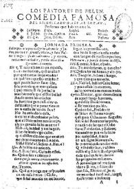 Portada:Los pastores de Belen / del licenciado Gaspar Lozano