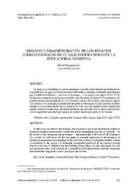 Portada:Regadío y transformación de los espacios jurisdiccionales en el Bajo Segura durante la época foral moderna / David Bernabé Gil