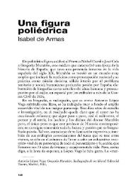 Portada:Una figura poliédrica / Isabel de Armas