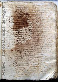 Portada:Escritura de promesa de dote. Moguer, 1593, enero, 3