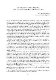 Portada:Un abordaje del \"Libro de Buen Amor\" desde las teorías hermenéuticas de Paul Ricoeur / Sofía M. Carrizo Rueda