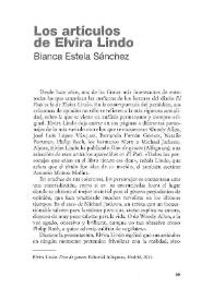 Portada:Los artículos de Elvira Lindo / Bianca Estela Sánchez
