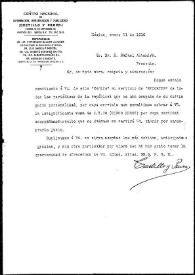 Portada:Carta de Castillo y Parra a Rafael Altamira. México, 31 de enero de 1910