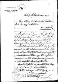 Portada:Carta de Santiago Irigoyen a Rafael Altamira. Santa Fe, 28 de septiembre de 1909