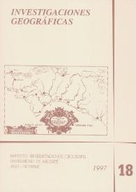 Investigaciones Geográficas. Núm. 18, 1997