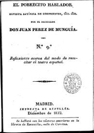 Portada:Núm. 9 diciembre de 1832