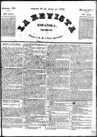 Portada:Núm. 192, viernes 18 de abril de 1834