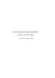 Portada:Una pasión imprudente ocasiona muchos daños (comedia en tres actos)