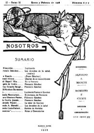 Portada:Tomo II, núm. 6-7, enero-febrero de 1908