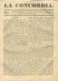 Portada:Tomo I, semestre I, núm. 2, 8 de enero de 1844