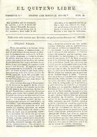 Portada:Año I, trimestre 2, núm. 13, domingo 4 de agosto de 1833