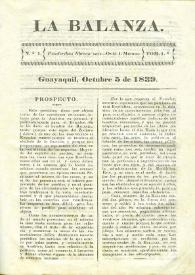 Portada:Núm. 1, octubre 5 de 1839