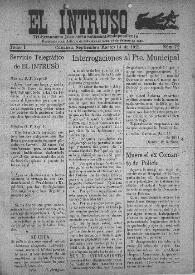 Portada:Tri-Semanario Joco-serio netamente independiente. Tomo I, núm. 72, martes 13 de septiembre de 1921
