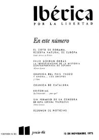 Portada:Volumen 20, Nº 11, 15 de noviembre de 1972