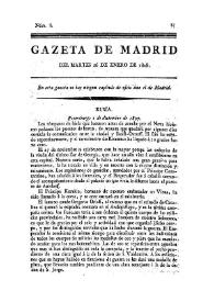 Portada:Núm. 8, 26 de enero de 1808