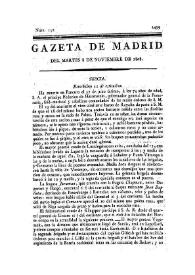 Portada:Núm. 142, 8 de noviembre de 1808