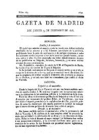 Portada:Núm. 169, 29 de diciembre de 1808