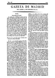 Portada:Núm. 265, 22 de septiembre de 1810