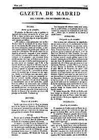 Portada:Núm. 306, 2 de noviembre de 1810