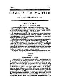 Portada:Núm. 5, 5 de enero de 1809