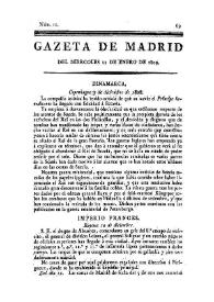 Portada:Núm. 11, 11 de enero de 1809