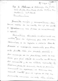 Portada:Carta de Carlos Esplá a los representantes de la Junta Española de Liberación en San Francisco. México, 5 de mayo de 1945