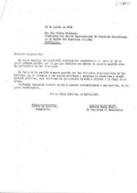 Portada:Carta de Álvaro de Albornoz y Antonio María Sbert a Carlos Chicharro. Casablanca (Marruecos), 10 de agosto de 1945  
