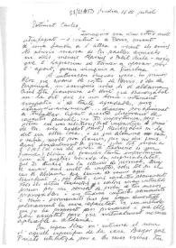 Portada:Carta de Eugenio Xammar a Carlos Esplá. Ginebra, 16 de julio [1954?]