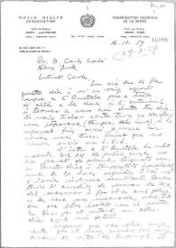 Portada:Carta de Eugenio Xammar a Carlos Esplá. Ginebra, 16 de octubre de 1959
