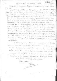Portada:Carta de Carlos Esplá a Eugenio Xammar. México, 2 de marzo de 1962