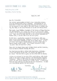 Portada:Carta dirigida a Arthur Rubinstein. Nueva York, 23-03-1967