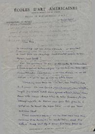 Portada:Carta dirigida a Arthur Rubinstein. Fontainebleau (Francia), 12-08-1956