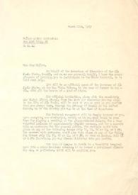 Portada:Carta dirigida a Arthur Rubinstein. Rio de Janeiro (Brasil), 12-03-1973