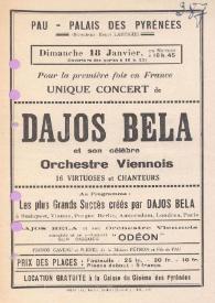 Portada:Dajos Bela et son célèbre Orchestre Viennois