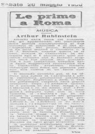 Portada:Arthur Rubinstein
