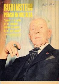 Portada:Rubinstein piensa en voz alta