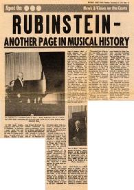 Portada:Rubinstein : Another Page In Musical History
