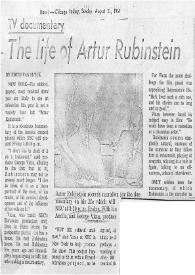Portada:The life of Artur (Arthur) Rubinstein