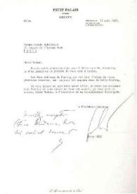Portada:Carta dirigida a Aniela Rubinstein. Ginebra (Suiza), 13-08-1987
