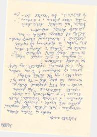 Portada:Carta dirigida a Aniela Rubinstein. Nueva York, 30-10-1943