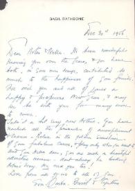 Portada:Carta dirigida a Aniela y Arthur Rubinstein, 30-12-1956