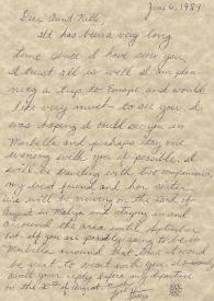 Portada:Carta dirigida a Aniela Rubinstein. Bankersfield, California (Estados Unidos), 06-06-1989