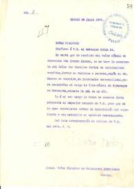 Portada:Carta de Rubén Darío a Ministro de Relaciones Exteriores de Managua