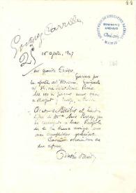 Portada:Carta de Rubén Darío a GÓMEZ-CARRILLO, Enrique