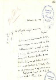 Portada:Carta de Rubén Darío a MATAIX, Santiago